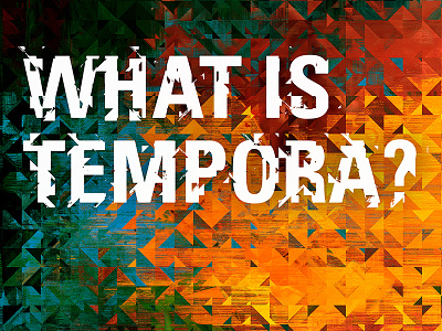'What Is Tempora?' Poster Design poster poster design technology typography