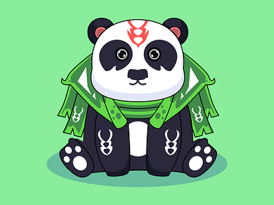 cute panda kawaii animals animation apps branding design illustration logo mascot panda typography ui ux vector zoo