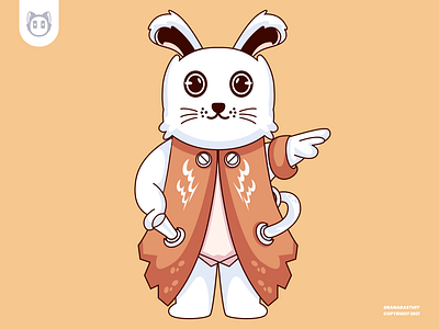 cute rabbit vector illustration