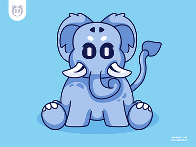 elephant kawaii cute design animation apps branding design illustration logo typography ui ux vector