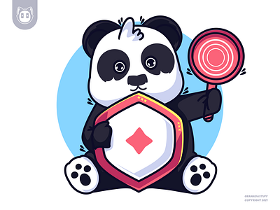 cute panda with pingpong animation apps branding design illustration logo mascot panda typography ui ux vector zoo