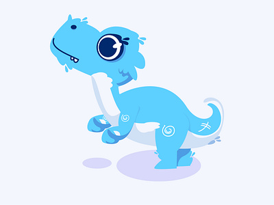 cute dinosaur cartoon animation apps branding design graphic design illustration logo ui ux vector