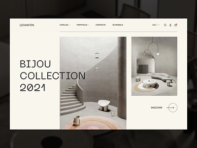 Levantin Design Concept design furniture interior store typography ui ux web