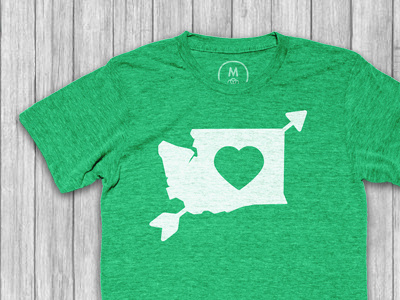 Love for Washington cotton bureau heart love t shirt washington