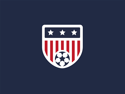 USA, All The Way branding crest icon logo soccer usa