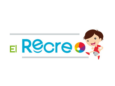 Logo Recreo brand illustration kids logo