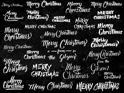 Merry Christmas Lettering