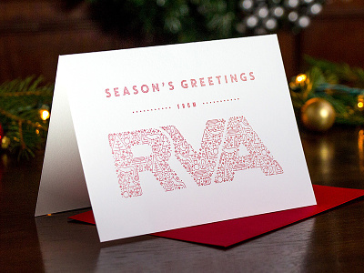 Letterpress RVA Holiday Card a6 card christmas collage greeting holiday icon letterpress richmond rva seasons greetings