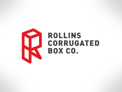R Box Logo 3 box branding icon identity logo logotype