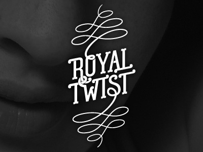 Royal Twist Logotype custom flourish lettering logo