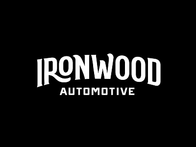 Ironwood Automotive Logo Design automotive autoshop brandidentity branding identity ironwood lettering logo logomark logotype mechanic retro shop vintage