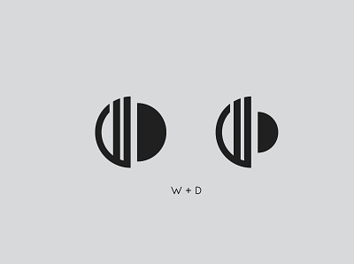 W+D Monogram Logo design designer designers illustration illustrator letters logo logodesign minimal monogram monogram logo photoshop typography ux wisedesigner