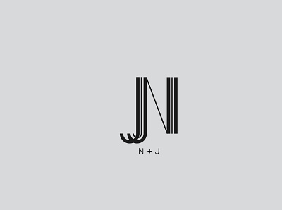N + J Monogram Logo adobe photoshop adobe photoshop cc design designer designers logodesign minimal monogram monogram logo ux wisedesigner