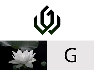 Lotus + Letter G Logo Desgin adobe illustrator branding design designer illustration letters logodesign minimal monogram monogram logo wisedesigner