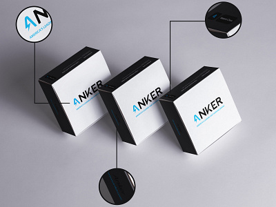 Rebranding of Anker brand identity branding design designer designers logodesign minimal monogram ux wisedesigner
