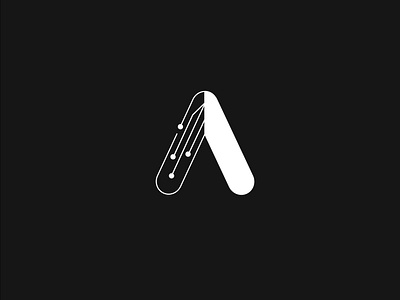 Letter A + Circuits Logo Design/Concept