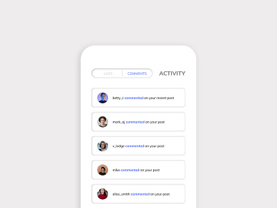 Activity Feed UI