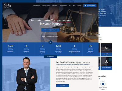 Law Firm website deisgn attorney law flat design law lawyers lettering responsive
