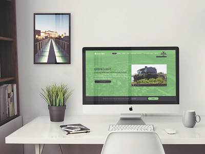 Green | Light adobe photoshop flat green light web design