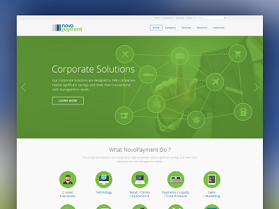 Novo Payment flat design green online payment payment website design webstie