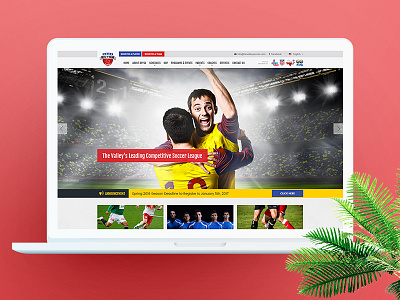 Soccer Club Website flat design home builders responsive soccer soccer club web design