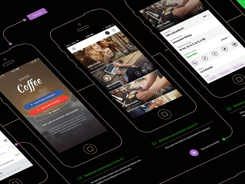 Coffee Shop Finder App Design by Md Shakil Hossain on Dribbble