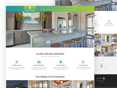 Apartments Homes Website redesign adobe photoshop flat design responsive web design