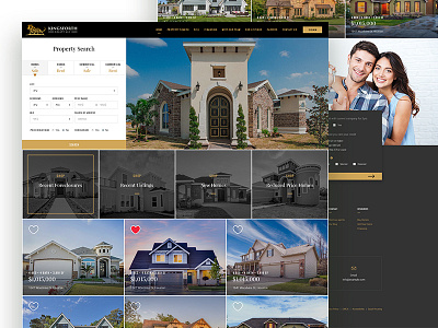 Real Estate Company webstie Redeisgn. adobe photoshop flat flat design responsive web design website design