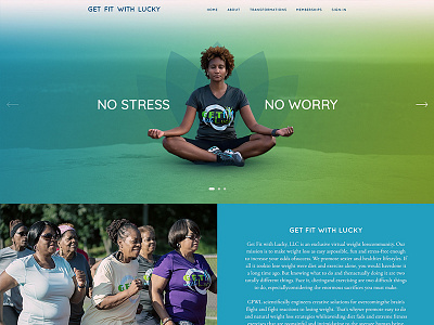 Fitness website redesign