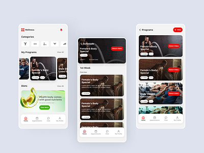 Wellness - Fitness app android app branding design figma fitness ios mobile ui ux ux design