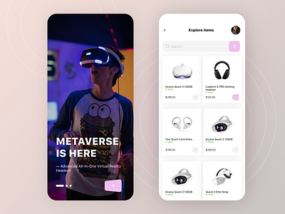 VR Shop app android app branding design figma ios mobile ui ux design