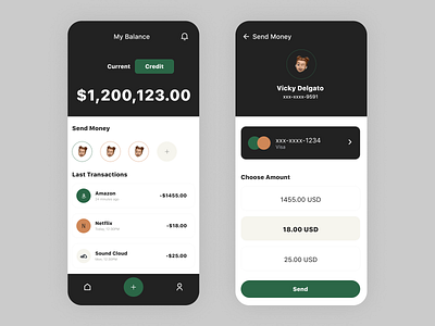 Finance app android app design figma ios ui ux design