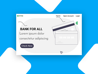 Bank landing page bank app landing page