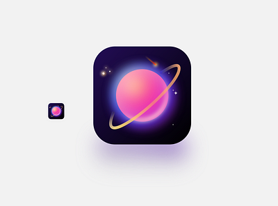 Daily Ui #005 / App icon app app design app icon galaxy game icon illustraion planets space stars supernova