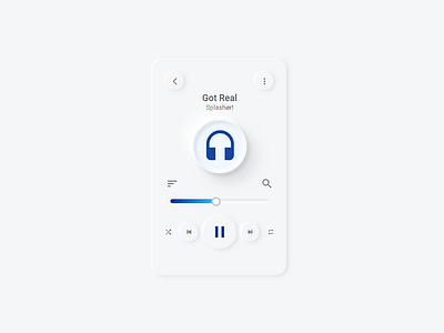 Music Player | Neumorphism