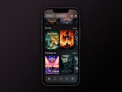 UI Design for Mobile Cinema Application