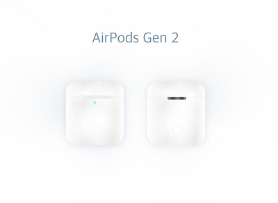 Recreate Apple AirPods Gen 2 airpods app design apple apple product branding ios productdesign