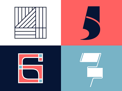 Numbers Four, Five, Six and Seven - 36 Days Of Type 36daysoftype 36daysoftype07 custom letters design five four graphic letter lettering lettermark logo logotype number numbers seven six type typedesign typogaphy typography