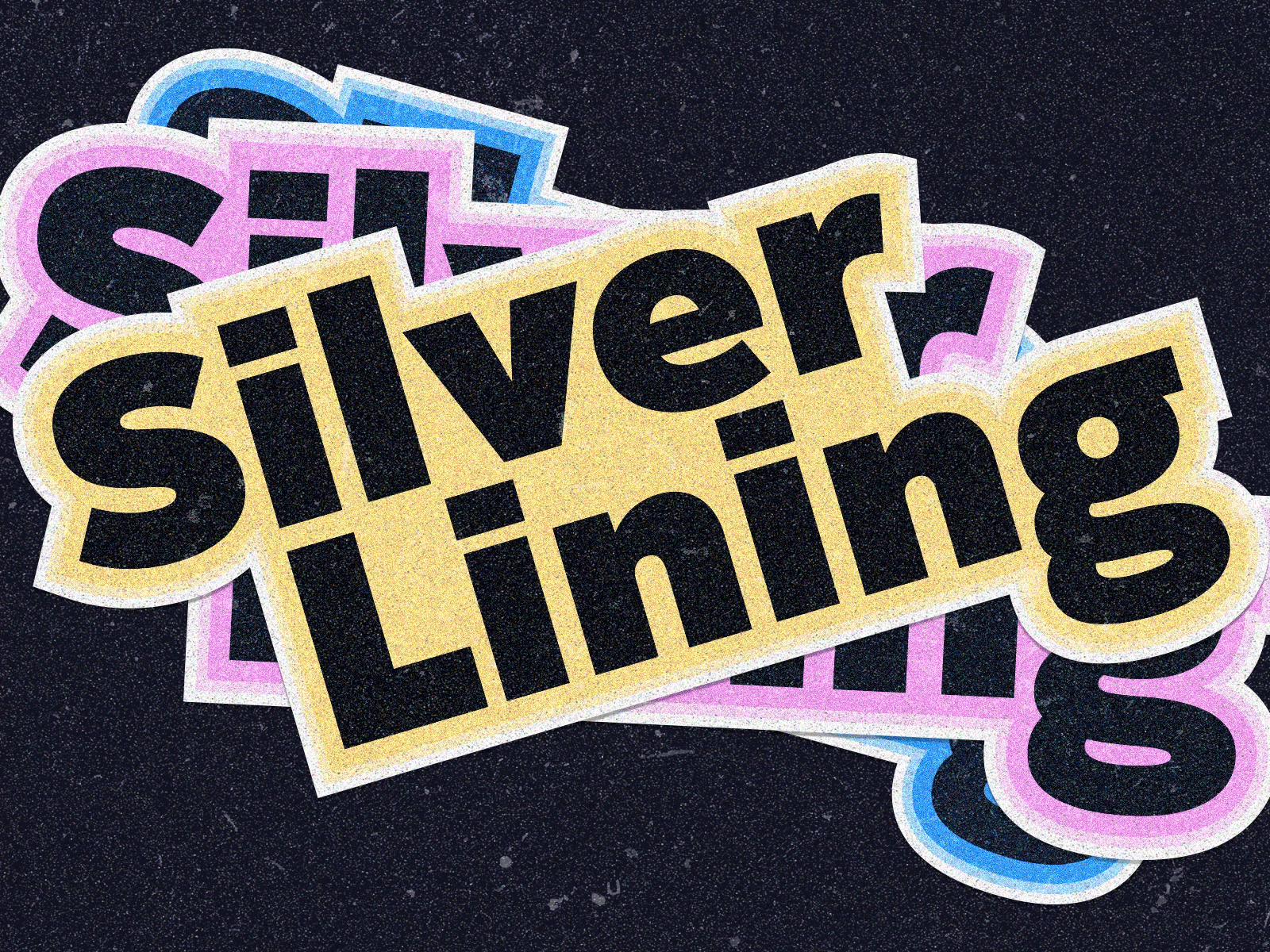 Silver Lining custom letters design graphic letter sticker stickers type typedesign typogaphy typography