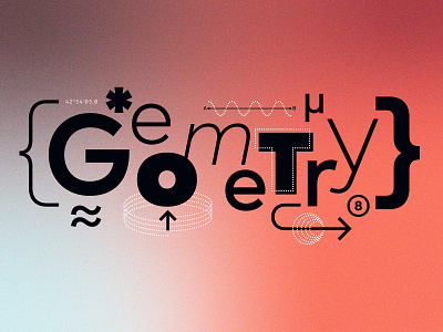 Geometry design geometry letter type typedesign typography