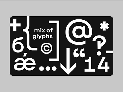 Mix of glyphs custom letters design font graphic letter letters type typedesign typeface typography