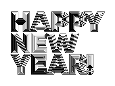 Happy New Year 🍾 custom lettering custom letters design letter type typedesign typography