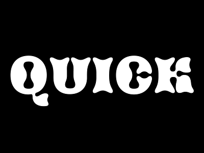 QUICK custom lettering custom letters design letter type typedesign typography