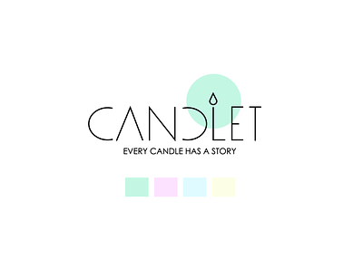 Candle Shop logo branding candle shop company design flat identity design illustration logo logo mark minimal scented simple slick soothing typography vector