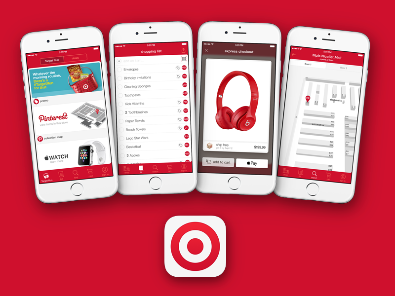 Target Flagship iOS App indoor location ibeacons apple pay mobile app ios target