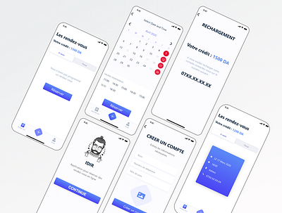 Barber Book app ui