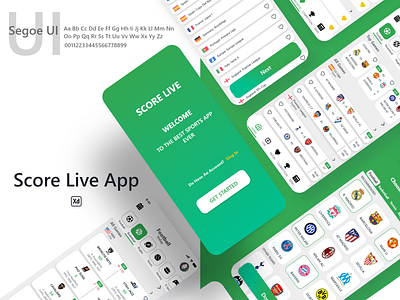 Score live app ui ui design