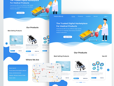 Medico landing page design ui ui design web webdesign