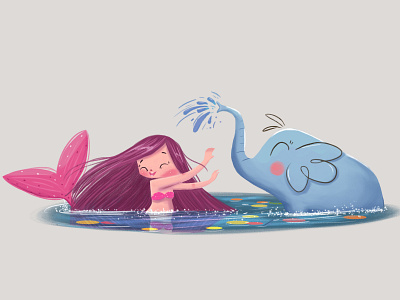 Mermay characterdesign children book illustration digital art digital illustration illustraion