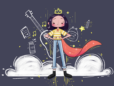 Go Girl character design characterdesign childrens illustration digital art digital illustration illustration